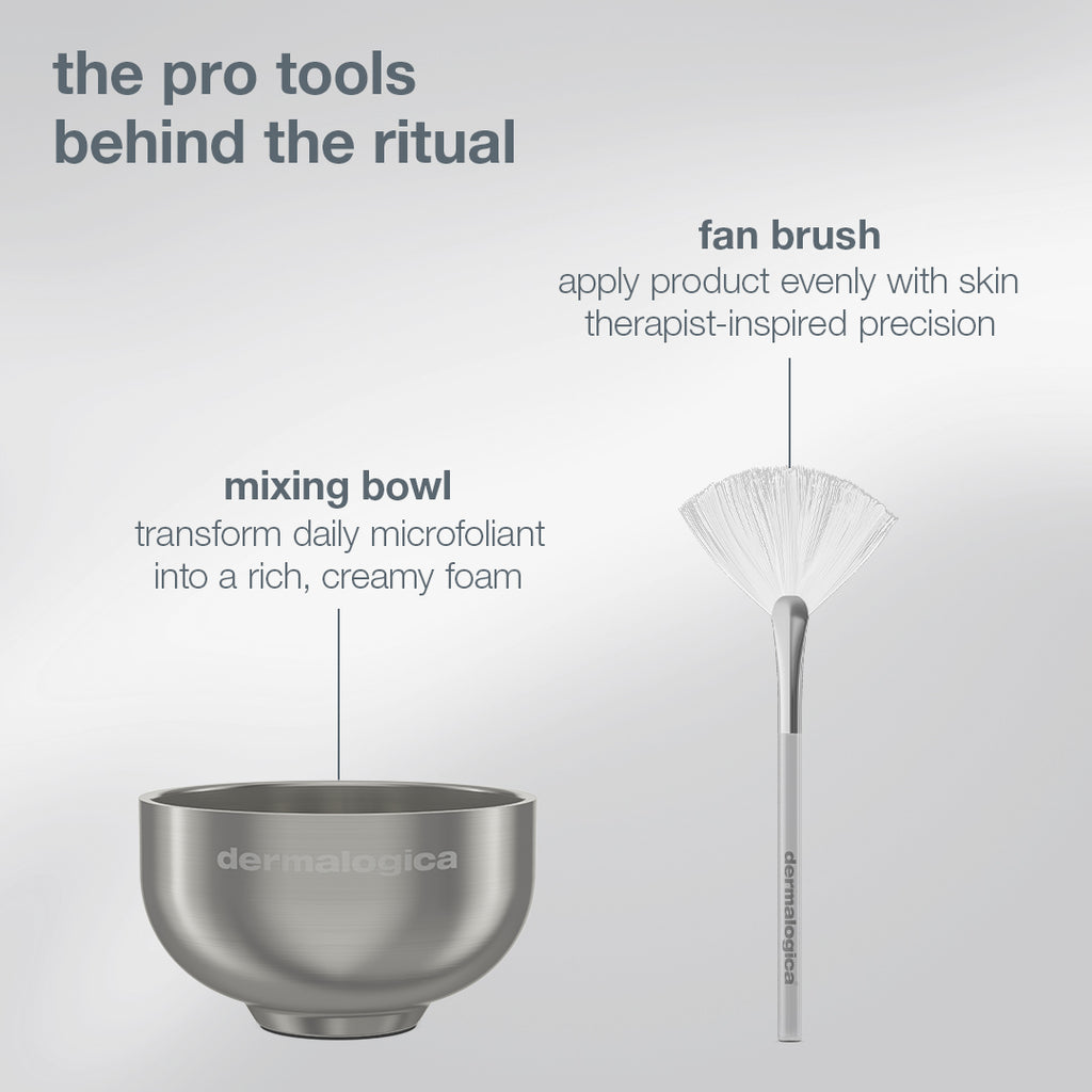 pro ritual: exfoliate + glow (1 full size + 2 skincare tools)