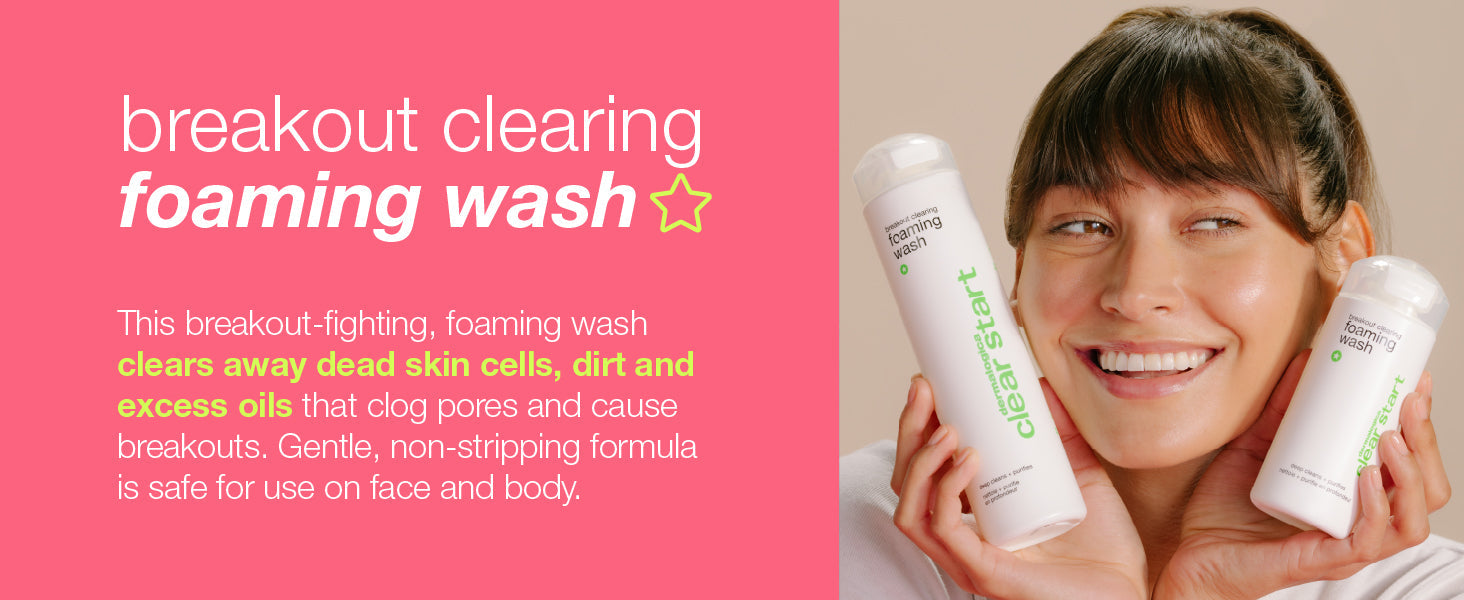 breakout clearing foaming wash