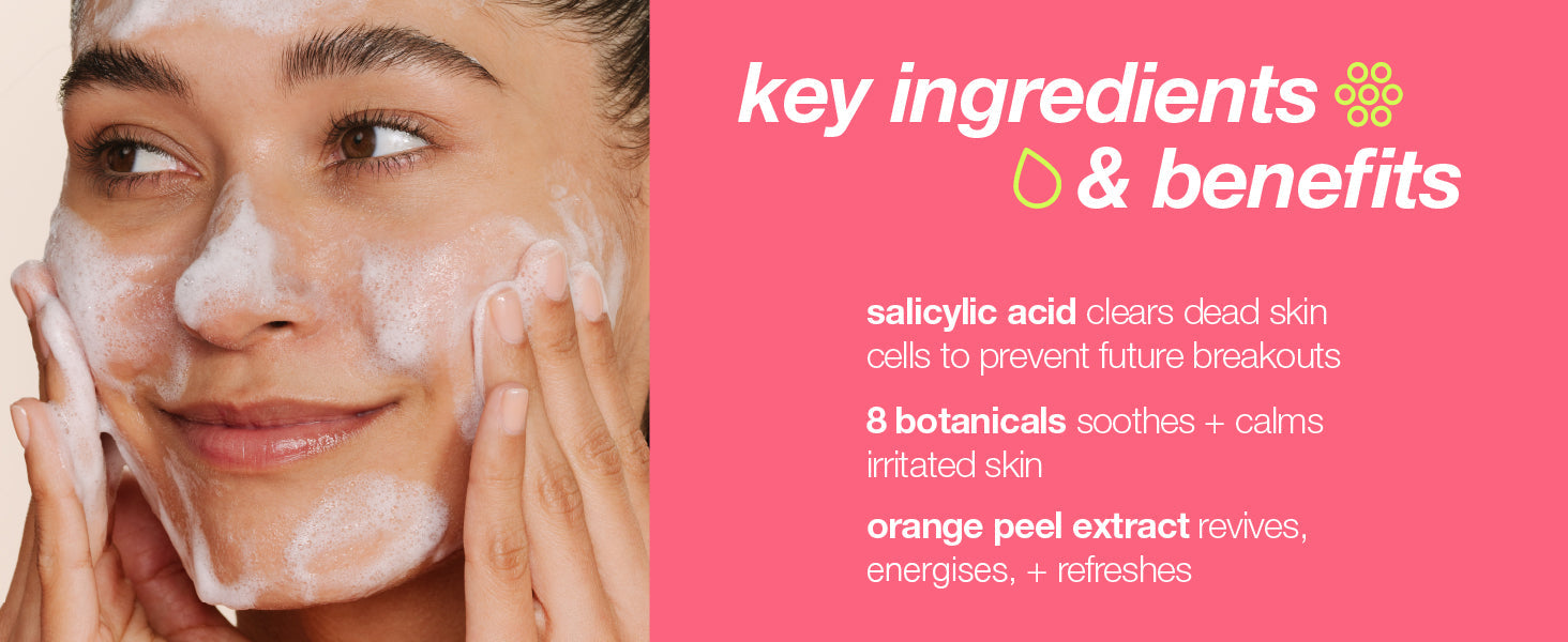 breakout clearing foaming wash