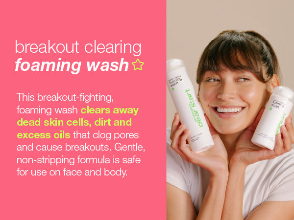 breakout clearing foaming wash