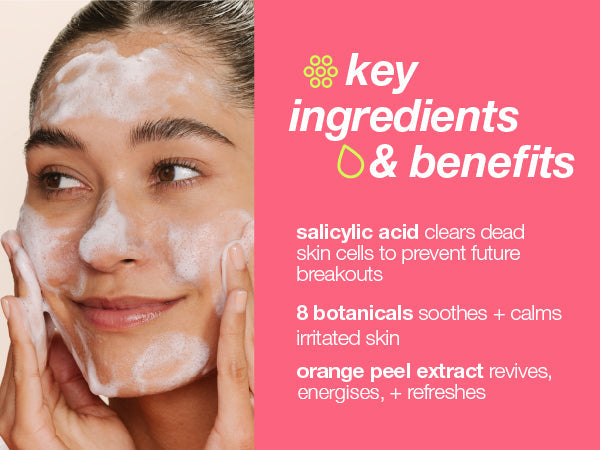 breakout clearing foaming wash