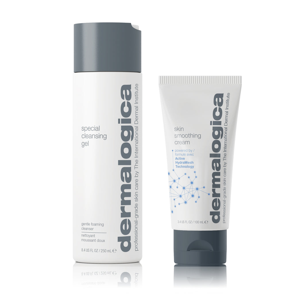 special cleansing gel + skin smoothing cream