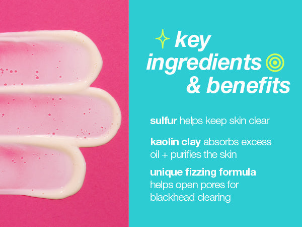 blackhead clearing fizz mask